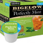 Bigelow Iced Perfectly Mint Black Tea Keurig® K-Cup® Pod. Rich, flavorful black tea is perfectly blended with just the right amount of spearmint to make a refreshing glass of iced tea unlike any other. Compatible with most single serve brewers including Keurig and Keurig 2.0