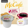 McCafe Baked Apple Pie Coffee K-Cup® Pod. Bursting with the timeless combination of crisp apple, buttery pie crust, and sweet cinnamon flavors. Compatible with all single cup brewers.