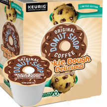 The Original Donut Shop Cookie Dough So Delicious Coffee K-Cup. Milk chocolate, vanilla, and brown sugar flovors. Compatible with most single cup brewers including Keurig and Keurig 2.0.