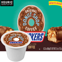 The Original Donut Shop Snickers Coffee K-Cup. Compatible with most single cup brewers including Keurig and Keurig 2.0.