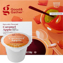 Good & Gather Caramel Apple Coffee Single Cup. Candied apple flavor with caramelized sugar notes. Compatible with all single cup brewers, including Keurig and Keurig 2.0.