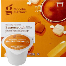 Good & Gather Butterscotch Coffee Single Cup. Flavors of butter and brown sugar for a well-balanced butterscotch. Compatible with all single cup brewers, including Keurig and Keurig 2.0.