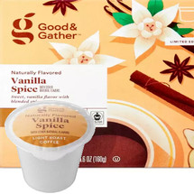 Good & Gather Vanilla Spice Coffee Single Cup. Sweet, vanilla flavor with blended spice notes. Compatible with all single cup brewers, including Keurig and Keurig 2.0.