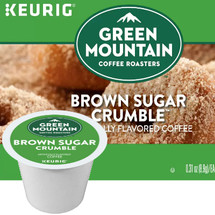 Green Mountain Brown Sugar Crumble Coffee K-Cup. Bursting with the rich goodness of a warm homemade donut. A smooth light roast with the flavor of sweet, buttery brown sugar and a hint of cinnamon. Compatible with all single serve brewers, including Keurig® and Keurig® 2.0.