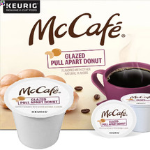 McCafe Glazed Pull Apart Donut Coffee K-Cup® Pod.  Compatible with most single cup brewers.