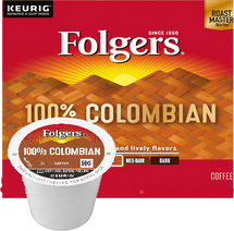 Folgers Gourmet Selections 100% Columbian Coffee K-Cup, This coffee has a distinctively rich and full-bodied taste of 100% Colombian beans.