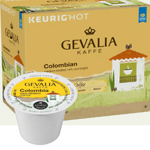 Gevalia Kaffe Colombia Coffee K-Cup® Pod. A rich, bright and well-bodied coffee. This single origin classic is renowned around the world. We have sourced these 100% Colombian beans for decades. Compatible with most single cup brewers including Keurig & Keurig 2.0.