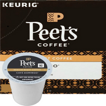 Peet's Cafe Domingo Coffee K-Cup® Pod. Smooth and balanced, with hints of toffee sweetness and a crisp, clean finish. Compatible with all single serve brewers, including Keurig® and Keurig® 2.0.