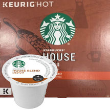 Starbucks House Blend Coffee K-Cup® Pod. Since Starbucks opened their very first store, they’ve welcomed coffee lovers with this signature expression of roasting style— wonderful balance, crisp acidity, nut and cocoa flavors, and a touch of sweetness from the roast. Compatible with most or all single cup brewers including Keurig® and Keurig® 2.0