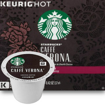Starbucks Caffe Verona Coffee K-Cup® Pod. The Story of Caffè Verona®This is a coffee of one true love, and three names. We created it just for a Seattle restaurant in 1975, naming it Jakes Blend. And people loved it. So many, in fact, that we began hand scooping and blending it to order in our stores, where it was known as 80/20 Blend, for the recipe. The love was so strong we finally made it official, calling it Caffè Verona® after the city that inspires so many. By any name, this is a thing of pure romance.Body: FullAcidity: LowProcessing: Washed & Semi-Washed Compatible with most or all single cup brewers including Keurig® and Keurig® 2.0