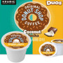 The Original Donut Shop Duos Coconut + Mocha Coffee K-Cup. Coconut + Mocha Tropically tasty coconut and chocolatey mocha flavors combine to bring a tempting touch of the exotic to your every day. Compatible with most single cup brewers including Keurig and Keurig 2.0.
