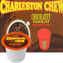 Charleston Chew Chocolatey Nougat Hot Cocoa Single Cup. Compatible with most single serve brewers including Keurig and Keurig 2.0.