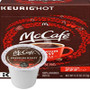 McCafe Premium Roast Coffee K-Cup® Pod. Premium roast. 100% arabica medium blend. Compatible with all single cup brewers.