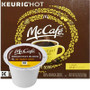 McCafe Breakfast blend Coffee K-Cup® Pod. Breakfast blend. 100% arabica light blend. Compatible with all single cup brewers.