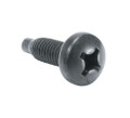 Rackscrews, 6mm, Black  100 pc. (HP-6MM)