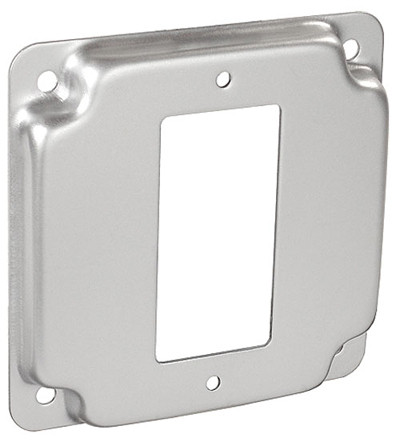 Square, 1/2" Raised GFCI Industrial Receptacle Cover (G1947) - Mercommbe