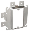 4" Square Raised One Gang Prefab Box Mount Device Ring for 1/2" Drywall (SLR-1)