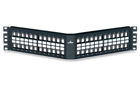 f*.‼︎ 48 Port Angled QuickPort Patch Panel (49256-H48) - Mercommbe