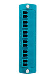 Multimode 50um OM3 OM4, Duplex LC, 12-fiber Adapter Plate Aqua (5F100-2QL)