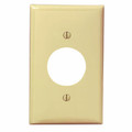 Single Gang 1.406-Inch Hole Device Receptacle Wallplate, Ivory (80704-I)