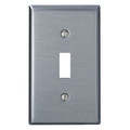 Single Gang Toggle Switch Wallplate  Stainless Steel (84001)