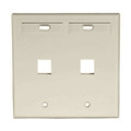 Dual-Gang QuickPort Wallplates with ID Windows