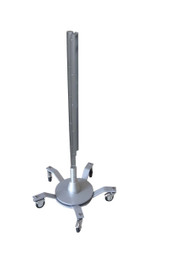 Double base unit, caster wheels, 1600mm post, 18" rail