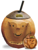 Display Coconuts are supersized shown next to a regular coconut cup for marketing