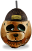 16oz Panda Coconut is a real hand carved coconut painted to look like a panda. A top and straw completes the design.