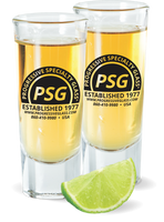 2.5oz Cordial Shot Glass is a standard clear shot glass with custom logo printing