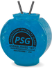 84oz Plastic Fishbowl is a clear drum style fish bowl with a custom logo on the side