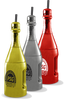 A selection of 46oz Mirror-Coated Plastic Wine bottles in a variety of colors and custom logo printing