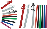 A variety of straws available in different lengths, colors, and styles to fit any drinking vessel