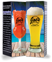 Gift Boxes with the image of the glass on the front with a custom logo, color or design available