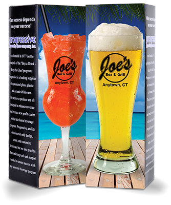 Gift Boxes with the image of the glass on the front with a custom logo, color or design available