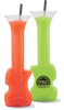 18oz Plastic Guitar Yard is a colored plastic cup in the shape of a guitar with a custom logo