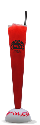 18oz Plastic Baseball Prostacker™ is a clear cup shaped like a baseball bat and has options for custom logo printing.