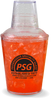 16oz Plastic Cocktail Shakers are clear cups great for serving margaritas or other mixed drinks and can be customized with a logo