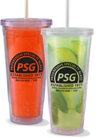 32oz Plastic Insulated Tumbler