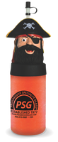 24oz Plastic Pirate Sipper is a cup with a pirate character head on top and custom logo printing