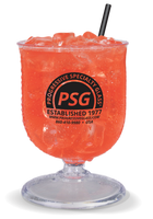 50oz Plastic Snifter is a short but large cup with custom logo printing