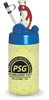 24oz Plastic Shrimp Sipper with shrimp character on top and custom logo printing
