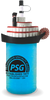 24oz Plastic Riverboat Sipper with riverboat feature on top and custom logo printing