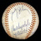 Autographed Baseball, JSA Authentication, Joe DiMaggio, Mickey Mantle, Willie Mays, Don Drysdale, Juan Marichal, Monte Irvin, Eddie Mathews, Harmon Killebrew. A total of 23 Hall-of-Famers. 