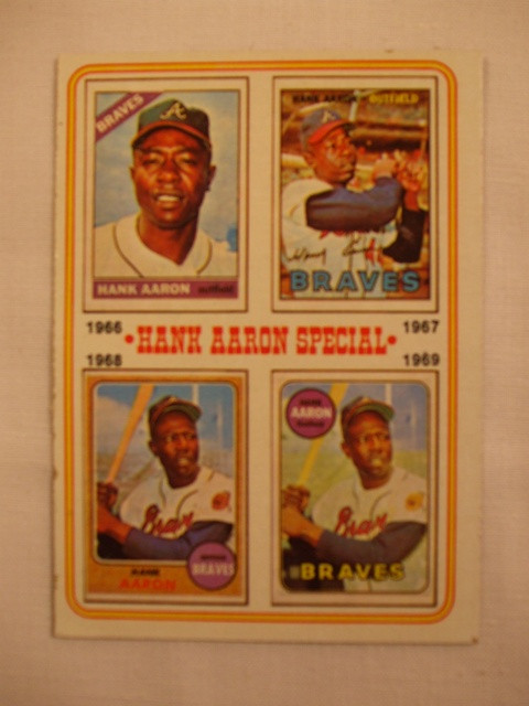  1974 Topps #332 Dick Allen / Hank Aaron AS (All Star