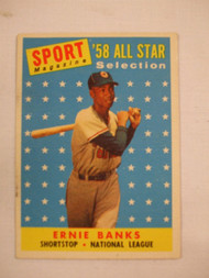 1958 Topps #482 Ernie Banks All Star VGEX  Cubs