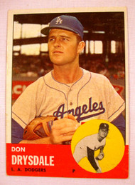 1963 Topps #360 Don Drysdale EX