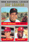 1970 Topps #67 1969 NL ERA Leaders EX Marichal, Carlton, Gibson (70T67EX)