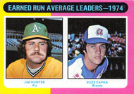 1975 Topps #311 1974 ERA Leaders EX Hunter & Capra (75T311EX)