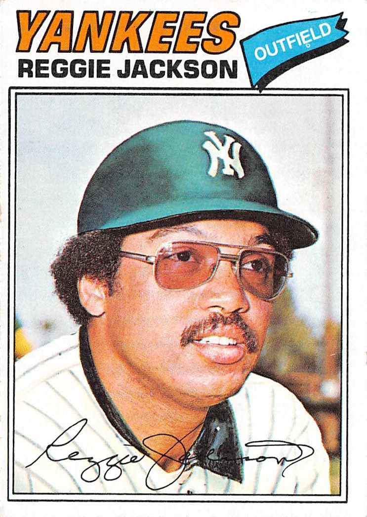 1977 Topps 10 Reggie Jackson EX